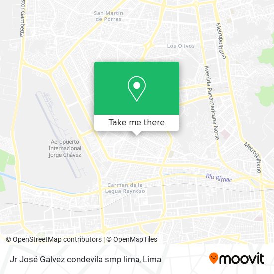 Jr José Galvez  condevila smp lima map