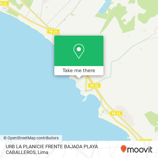 URB  LA PLANICIE  FRENTE BAJADA PLAYA CABALLEROS map