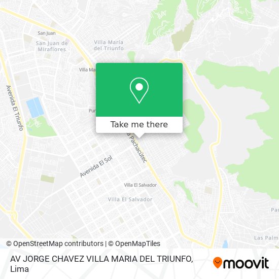 AV  JORGE CHAVEZ     VILLA MARIA DEL TRIUNFO map