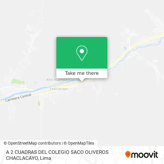 A 2 CUADRAS DEL COLEGIO SACO OLIVEROS  CHACLACAYO map