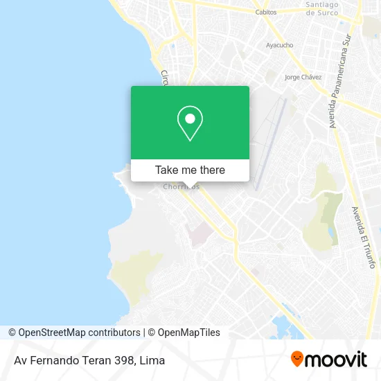 Mapa de Av  Fernando Teran 398