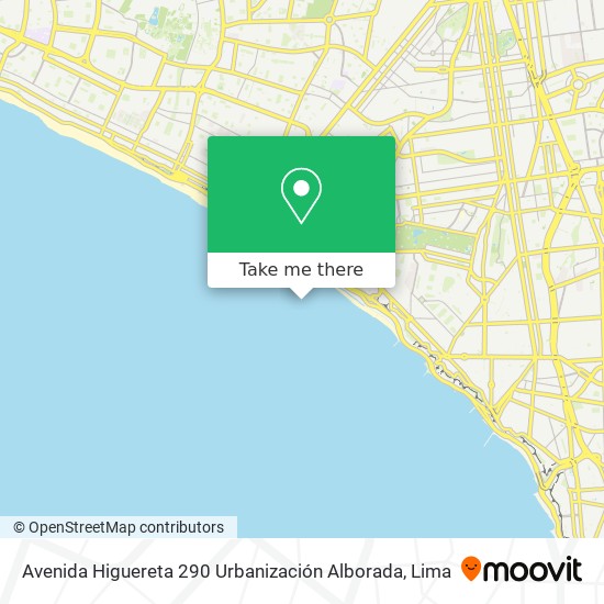 Mapa de Avenida Higuereta 290  Urbanización Alborada