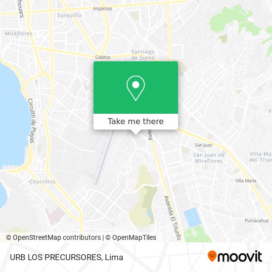 URB  LOS PRECURSORES map