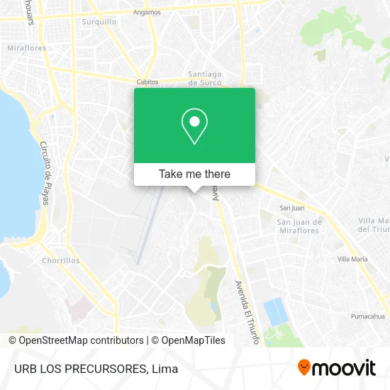 Mapa de URB  LOS PRECURSORES
