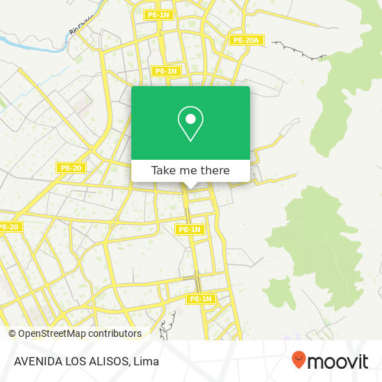 AVENIDA LOS ALISOS map