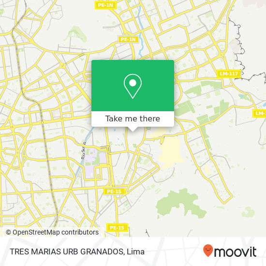 TRES MARIAS     URB  GRANADOS map