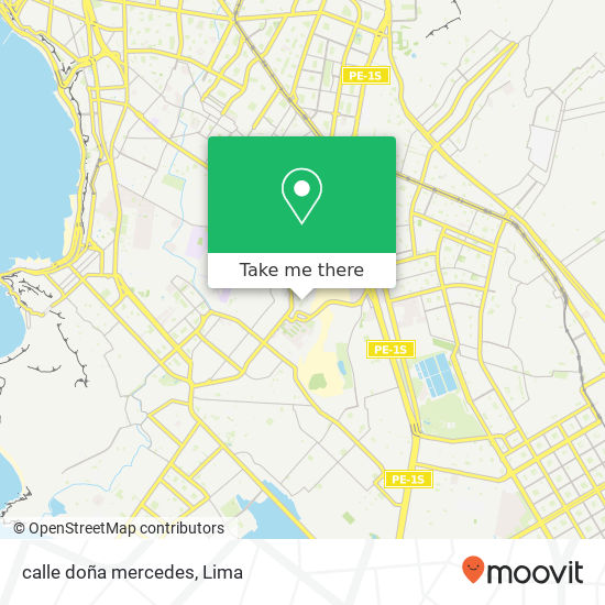 calle doña mercedes map