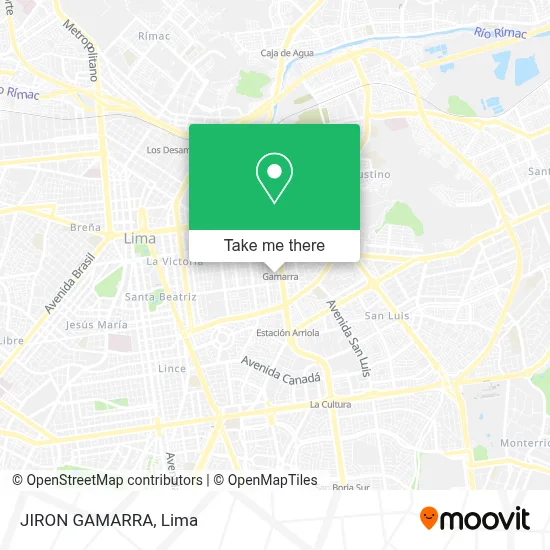 JIRON GAMARRA map