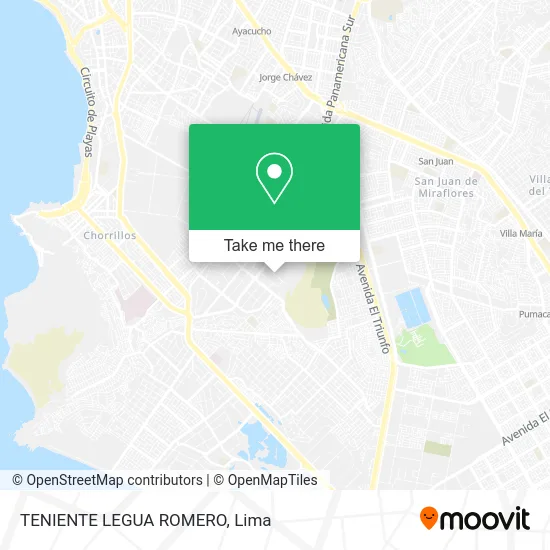 TENIENTE LEGUA ROMERO map