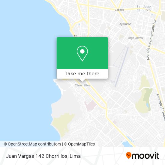 Juan Vargas 142 Chorrillos map