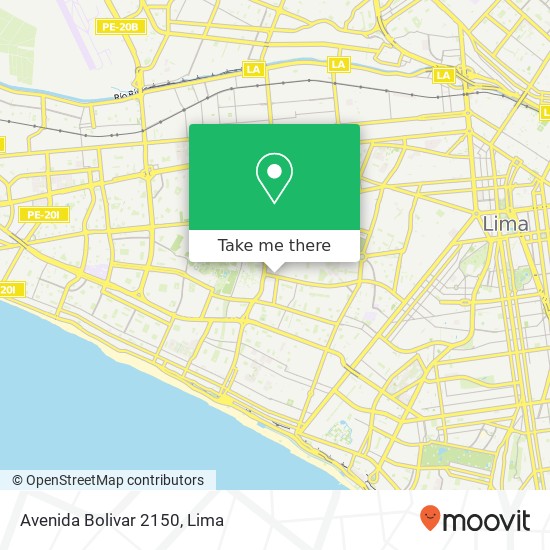 Avenida Bolivar 2150 map