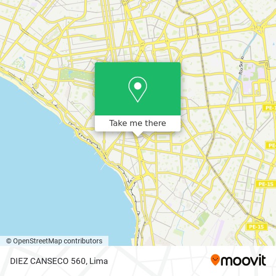 DIEZ CANSECO 560 map