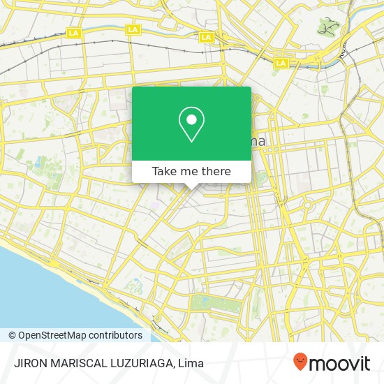 JIRON MARISCAL LUZURIAGA map