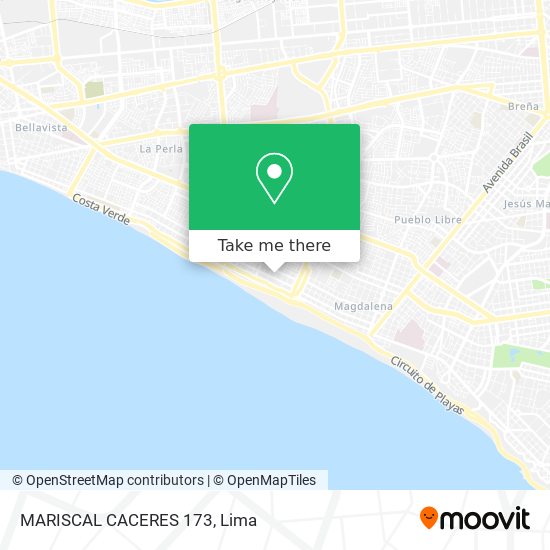 MARISCAL CACERES 173 map