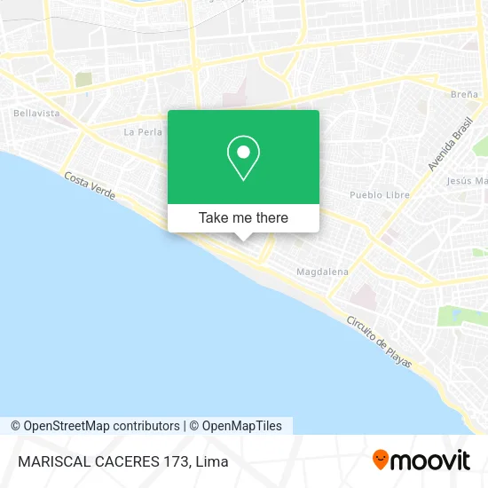 Mapa de MARISCAL CACERES 173