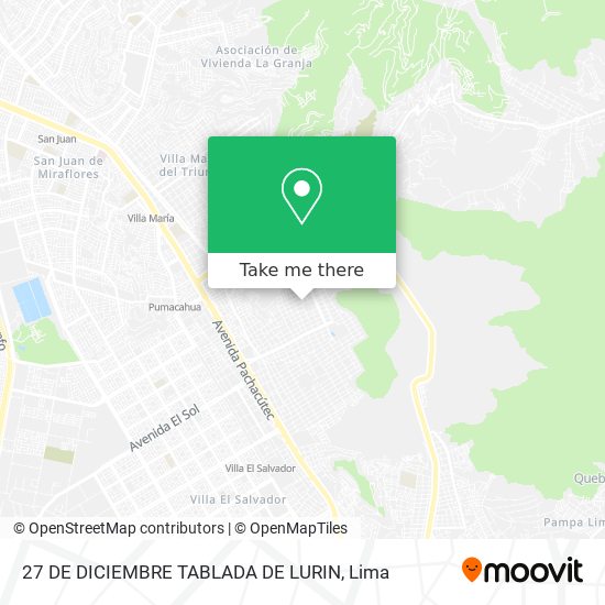 27 DE DICIEMBRE TABLADA DE LURIN map