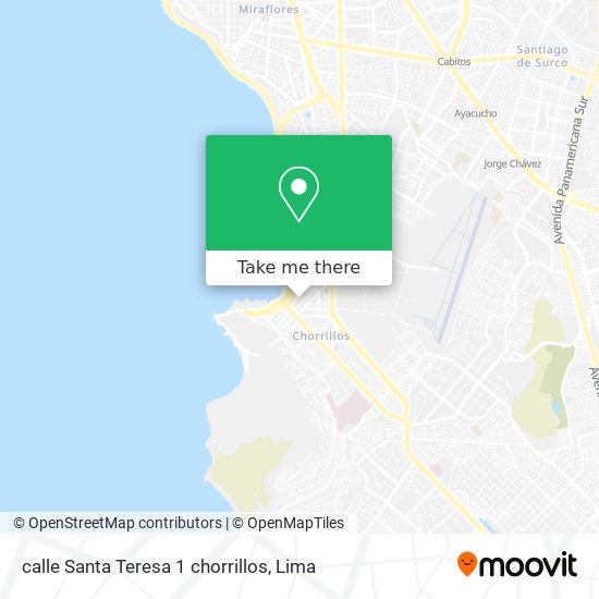 calle Santa Teresa 1 chorrillos map