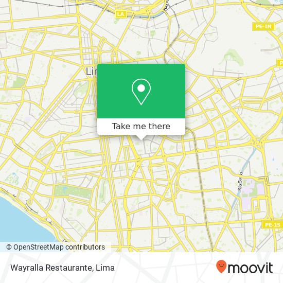 Wayralla Restaurante map