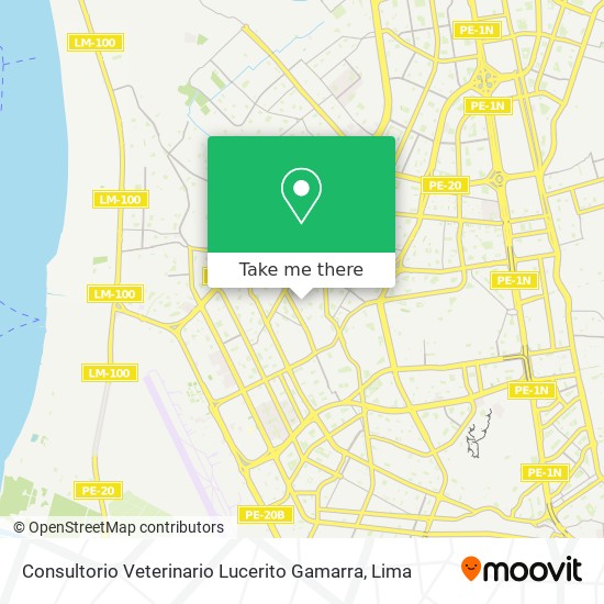 Consultorio Veterinario Lucerito Gamarra map