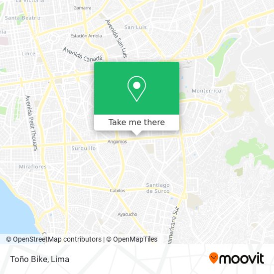 Toño Bike map