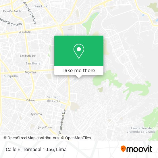 Calle El Tomasal 1056 map