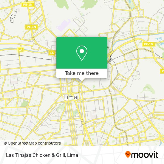 Mapa de Las Tinajas Chicken & Grill