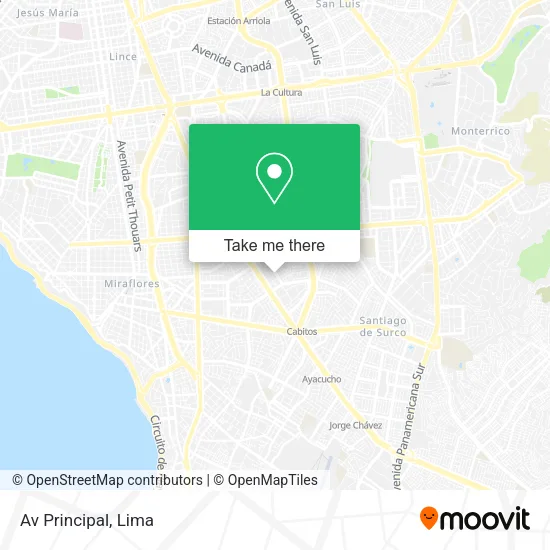 Av  Principal map