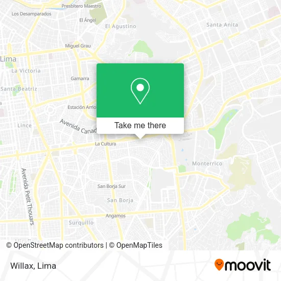 Mapa de Willax