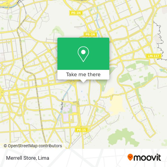 Merrell Store map