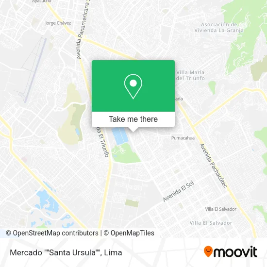 Mapa de Mercado ""Santa Ursula""