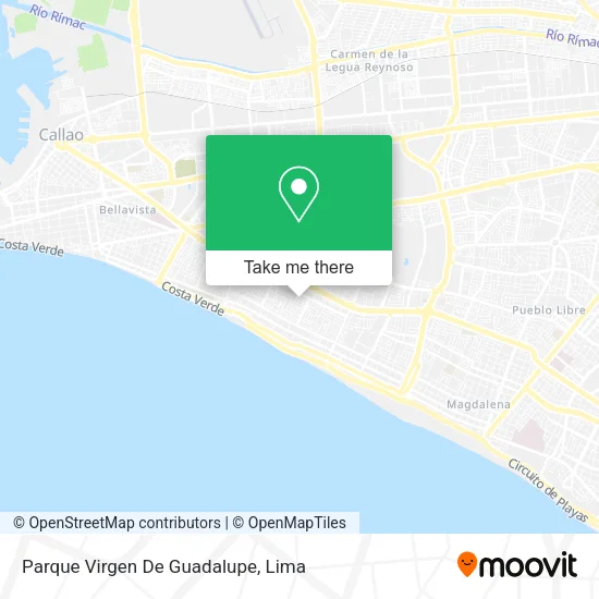 Mapa de Parque Virgen De Guadalupe