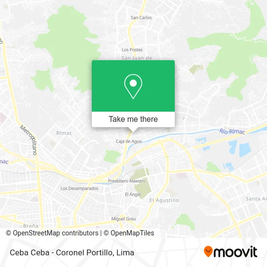 Ceba Ceba - Coronel Portillo map