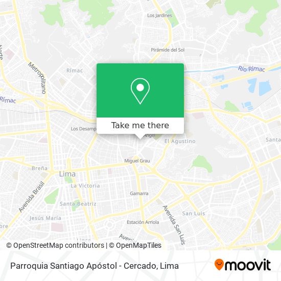 Parroquia Santiago Apóstol - Cercado map