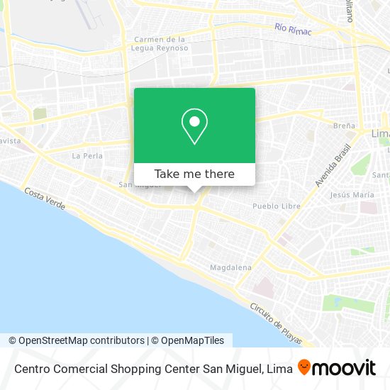 Centro Comercial Shopping Center San Miguel map