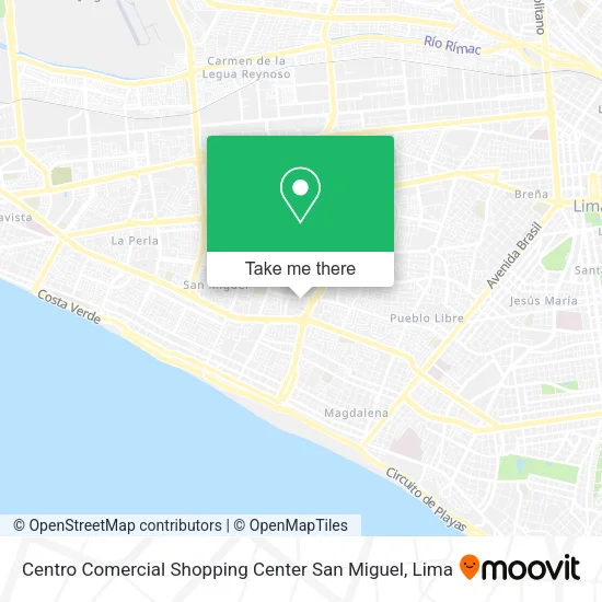 Centro Comercial Shopping Center San Miguel map