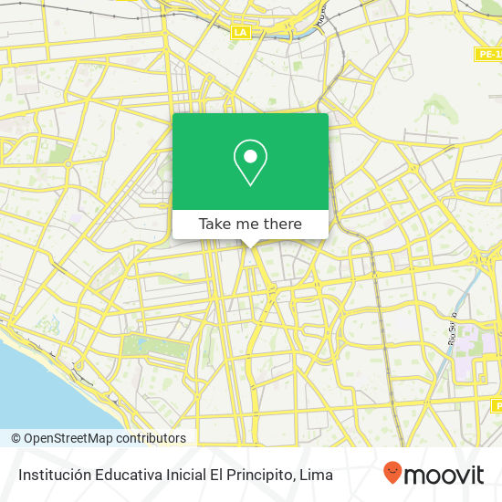 Institución Educativa Inicial El Principito map