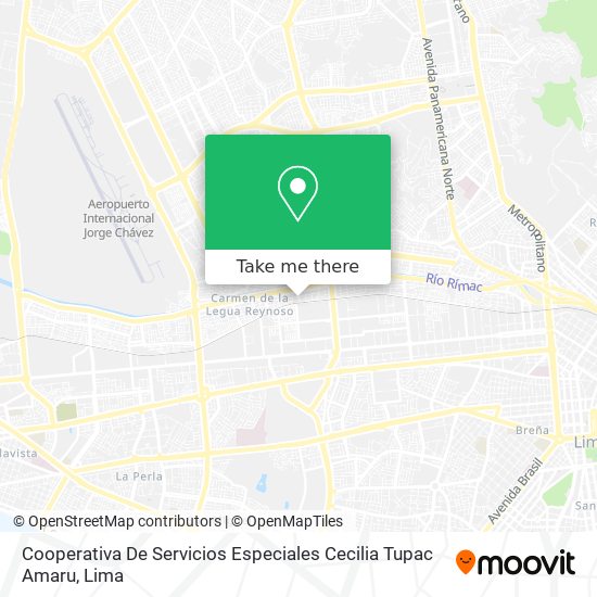 Cooperativa De Servicios Especiales Cecilia Tupac Amaru map