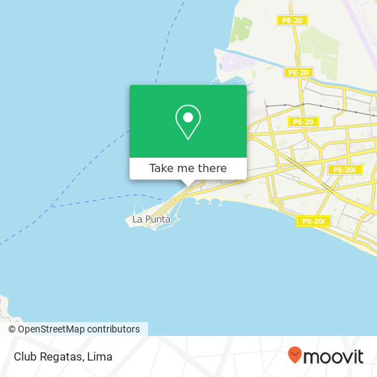 Club Regatas map