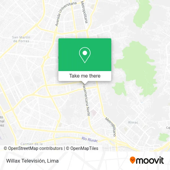 Mapa de Willax Televisión