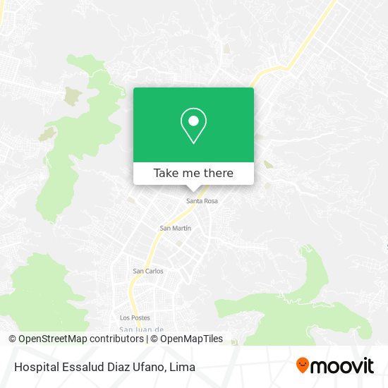 Hospital Essalud Diaz Ufano map
