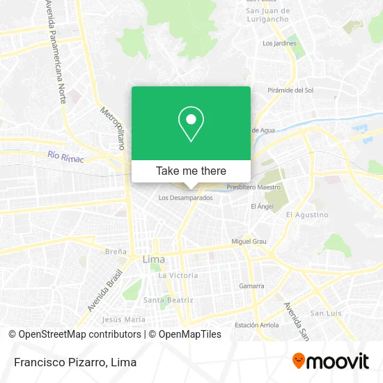 Francisco Pizarro map
