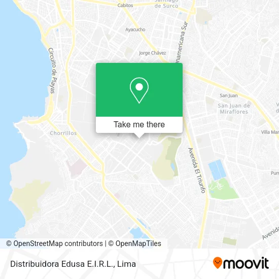 Mapa de Distribuidora Edusa E.I.R.L.