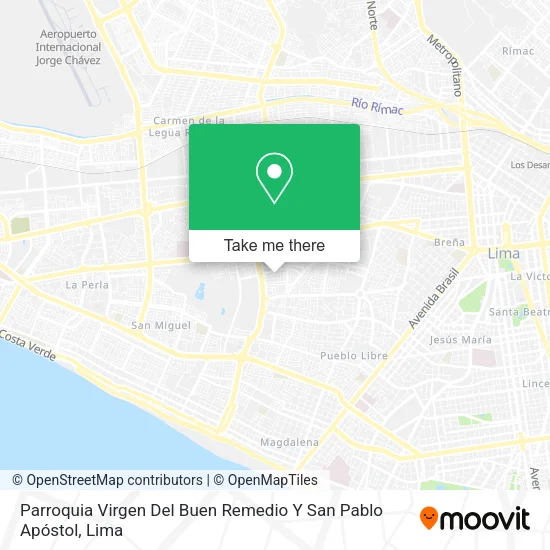 Mapa de Parroquia Virgen Del Buen Remedio Y San Pablo Apóstol
