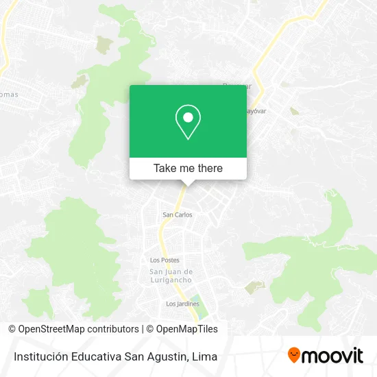Mapa de Institución Educativa San Agustin