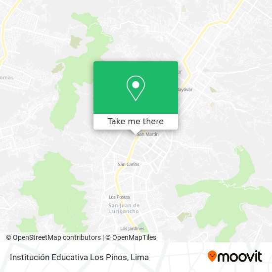 Institución Educativa Los Pinos map