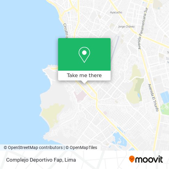 Complejo Deportivo Fap map