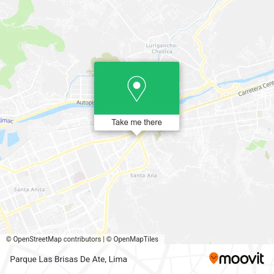 Mapa de Parque Las Brisas De Ate