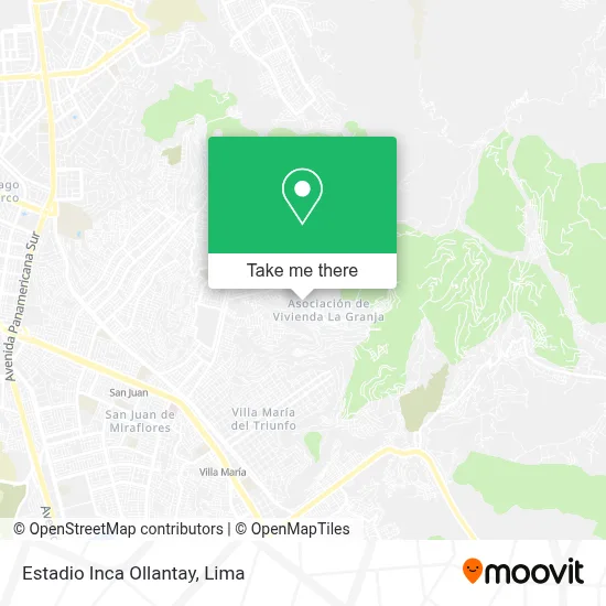Estadio Inca Ollantay map