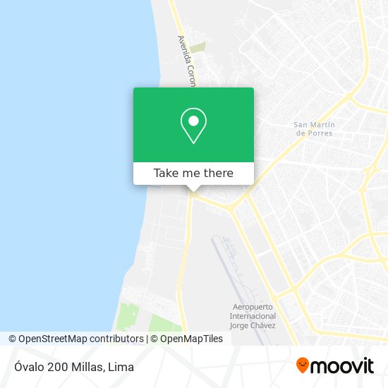 Mapa de Óvalo 200 Millas