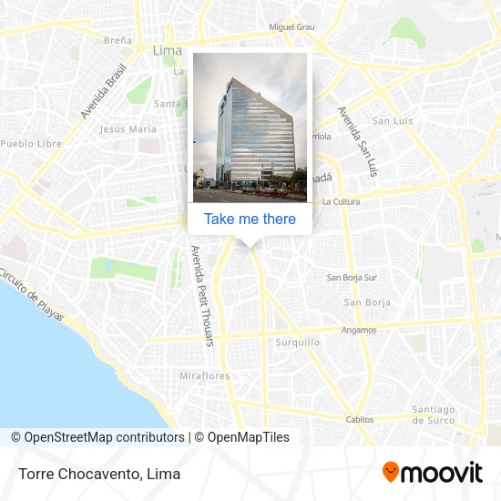Mapa de Torre Chocavento